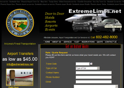 Phoenix Limo Website Design