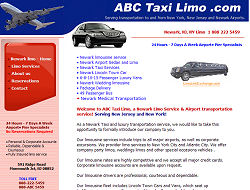 Newark airport Limo Website Design