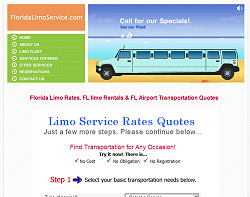 Florida Limo Website Design
