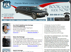 Miami Limo Website Design