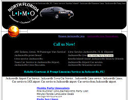 Jacksonville Limo Website Design