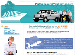 Port Canaveral Limo Website Design
